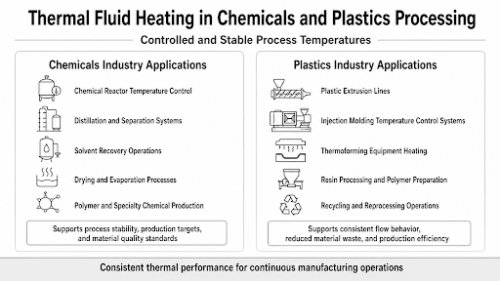 thermal fluid heating in chemicals and plastic processing